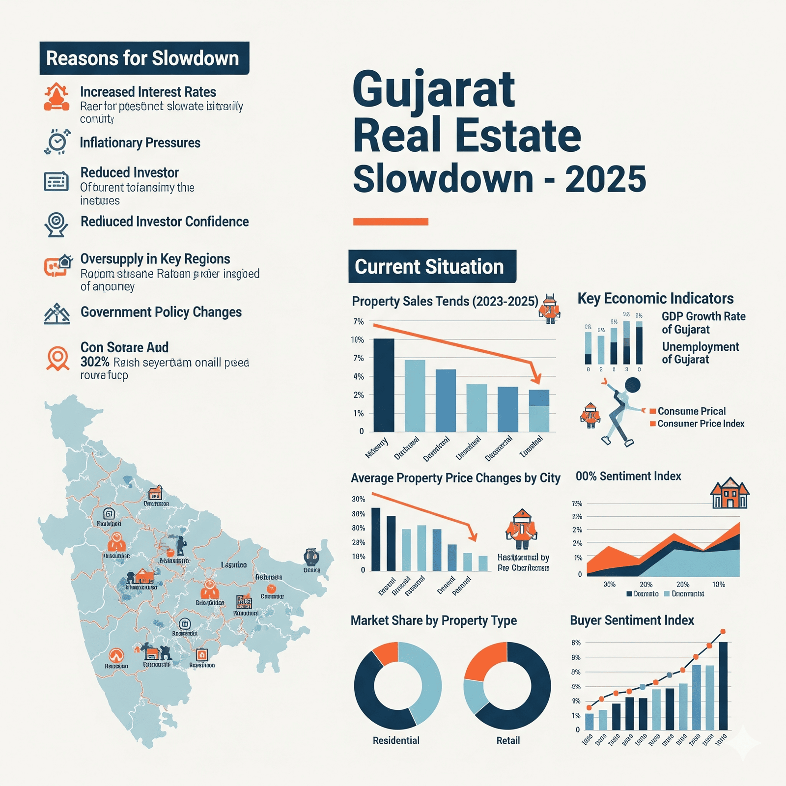 Gujrat real estate slow down