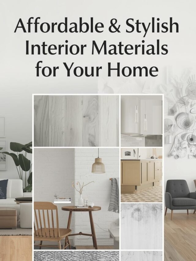 Affordable & Stylish Interior Materials for Your Home_add this text in the photo_